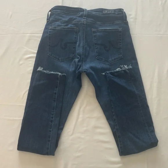 AG The Farrah High Waist Ankle Skinny Jeans (Mastic) - Picture 3 of 6